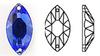 Swarovski 3222/2 Navette Rhinestones