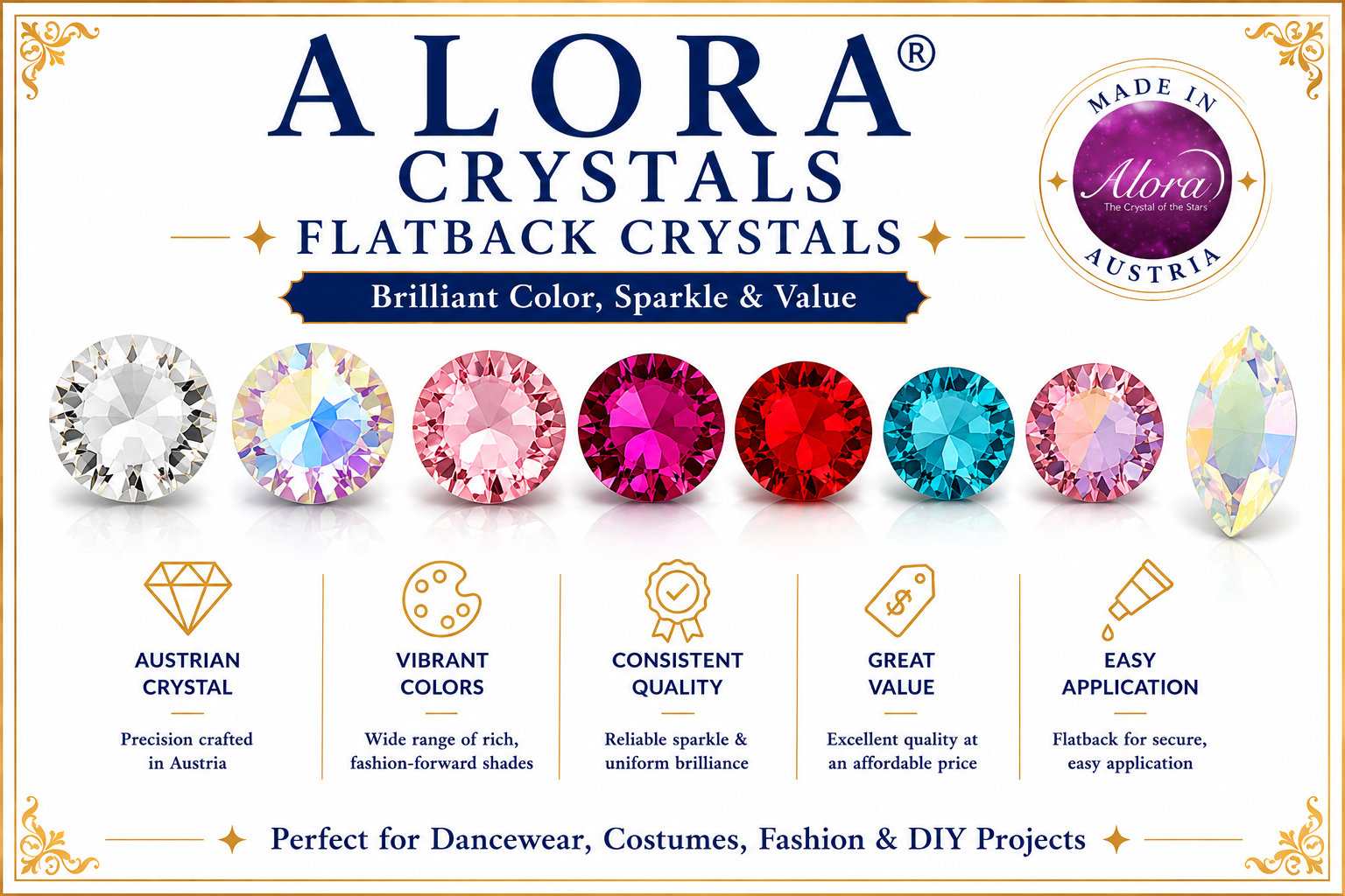Alora Flatback Crystals