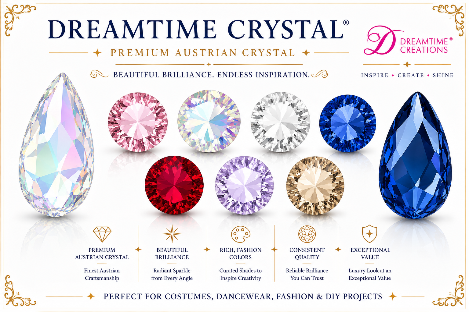 Dreamtime Crystal Flatbacks