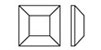 Preciosa Square Flatback Rhinestones