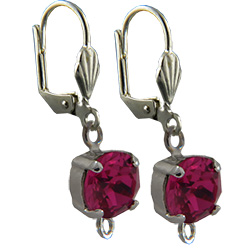 Empty Jewelry Earrings Setting with RING for Dreamtime Crystal 1088 SS39. Pair.