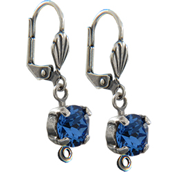 Empty Jewelry Earrings Setting with RING for Dreamtime Crystal 1088 SS39. Pair.