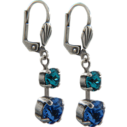 Empty Jewelry Earrings Setting for Dreamtime Crystal 1088 ss39 & ss29. Pair.