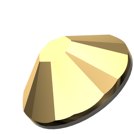 Dreamtime Crystal DC 2058 Flat Back Rhinestone Crystal Aurum SS7