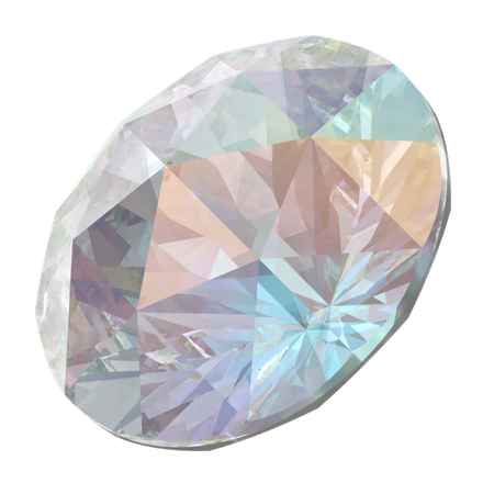 Swarovski 1401 Rose Cut Round Stone Crystal AB 11.8 mm