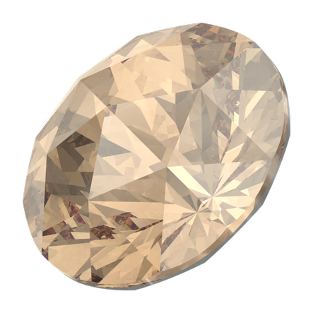 Swarovski 1401 Rose Cut Round Stone Crystal Golden Shadow 10mm