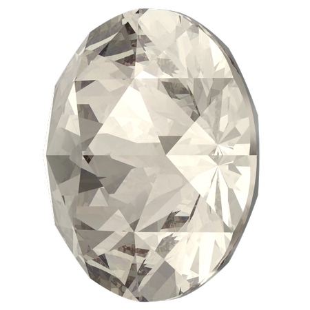 Swarovski 1401 Rose Cut Round Stone Crystal Silver Shade 8mm