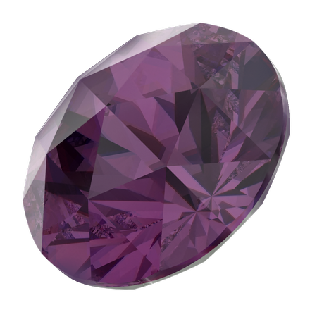 Swarovski 1401 Rose Cut Round Stone Amethyst 11.8 mm
