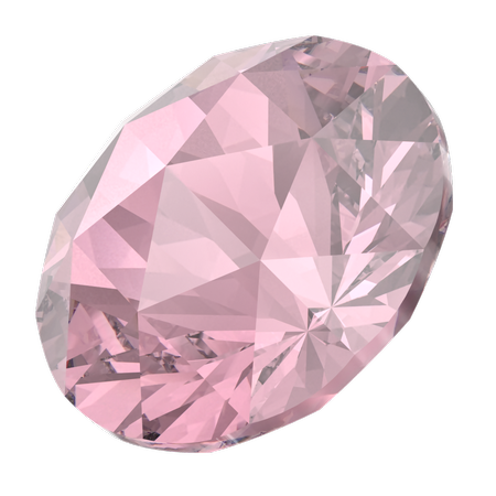 Swarovski 1401 Rose Cut Round Stone Light Rose Ignite 10mm