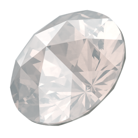 Swarovski 1401 Rose Cut Round Stone White Opal 8mm
