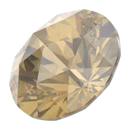 Swarovski 1401 Rose Cut Round Stone Light ColoradoTopaz 8mm