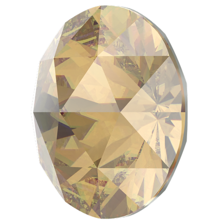 Swarovski 1401 Rose Cut Round Stone Light ColoradoTopaz 8mm