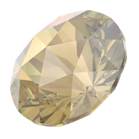 Swarovski 1401 Rose Cut Round Stone Light Colorado Topaz Ignite 8mm