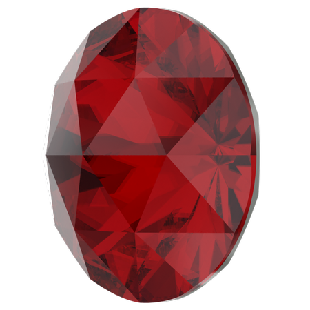 Swarovski 1401 Rose Cut Round Stone Scarlet 10mm