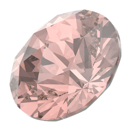 Swarovski 1401 Rose Cut Round Stone Vintage Rose 8mm