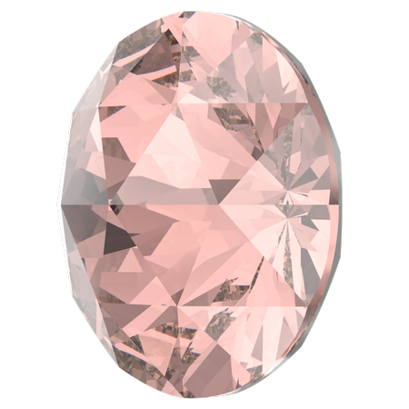 Swarovski 1401 Rose Cut Round Stone Vintage Rose 8mm