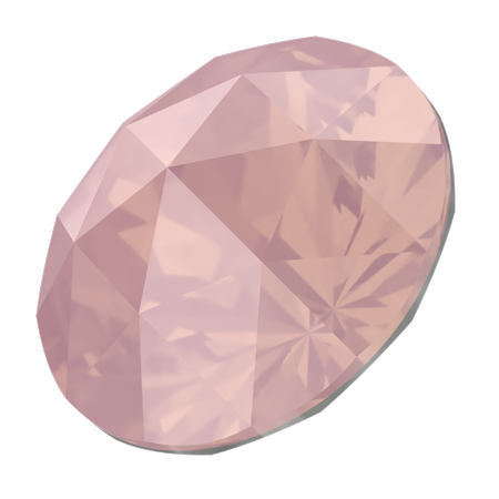 Swarovski 1401 Rose Cut Round Stone Rose Water Opal 8mm