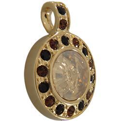 Pendant Setting for Dreamtime Crystal 1681 Round Vision Stone 16mm Gold