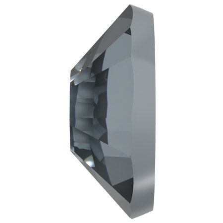 Swarovski 2038 XILION Rose Hotfix Crystal Dark Grey Ignite SS10