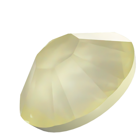 Swarovski 2038 XILION Rose Hotfix Crystal Soft Yellow Ignite SS10