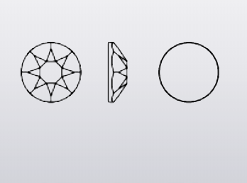 Dreamtime Crystal DC 2078 Hotfix Rhinestone Crystal Royal Blue DeLite (Hotfix Transparent) SS34