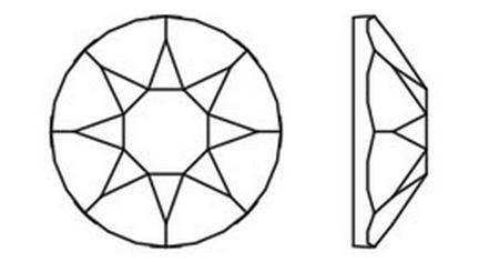 Dreamtime Crystal DC 2078 Hotfix Rhinestone Black Light Siam Shimmer SS30