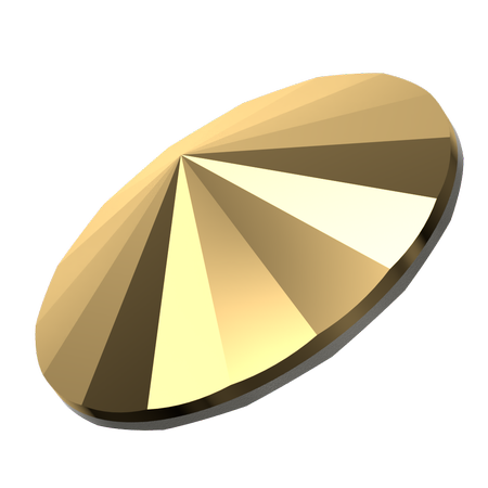 Dreamtime Crystal DC 1122 Rivoli Round Stone Crystal Aurum 12mm