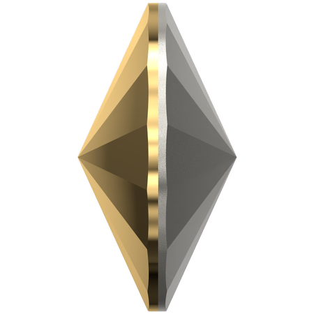 Dreamtime Crystal DC 1122 Rivoli Round Stone Crystal Aurum 12mm