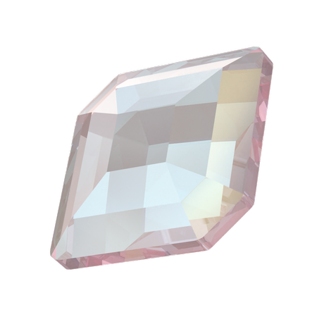 Swarovski 2777 Concise Hexagon Flat Back Crystal Dusty Pink DeLite 10x8.4mm