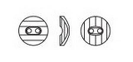 Dreamtime Crystal 3016 Potato Chip Button Jet Hematite (Unfoiled) 16mm