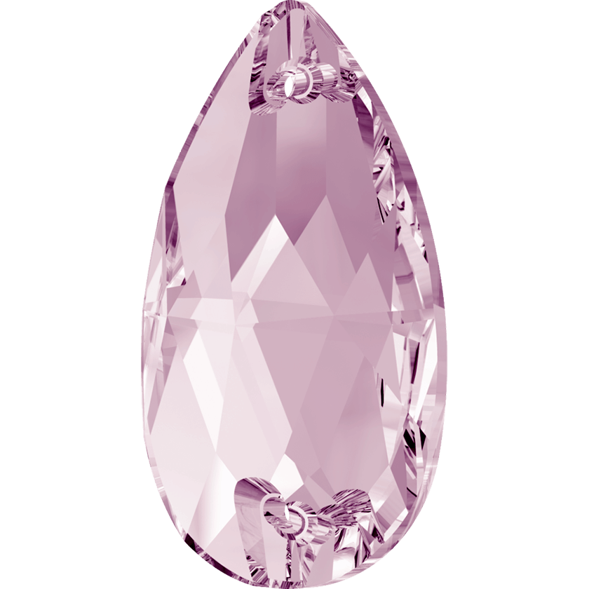 Swarovski 3230 Drop Sew-on Light Amethyst 28x17mm