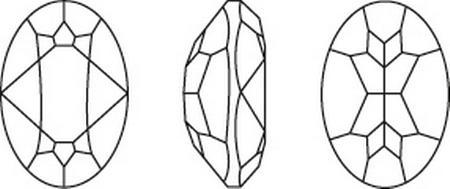 Swarovski 4120 Oval Fancy Stone Amethyst Ignite 8x6mm