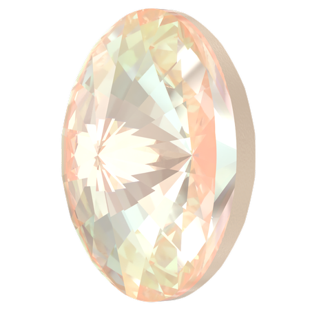 Swarovski 4122 Oval Rivoli Fancy Stone Crystal Ivory Cream DeLite 14x10.5mm
