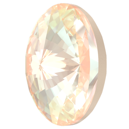 Swarovski 4122 Oval Rivoli Fancy Stone Crystal Ivory Cream DeLite 18x13.5mm