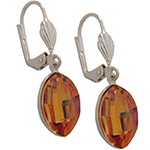 Empty Jewelry Earrings Setting for Dreamtime Crystal 4224 14 x 11 mm. Pair.