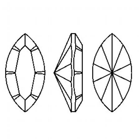 Dreamtime Crystal DC 4228 Navette Fancy Stone Crystal Lavender DeLite 10x5mm