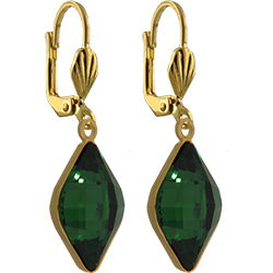 Empty Jewelry Earrings Setting for Dreamtime Crystal 4230 14 x 9 mm. Pair.