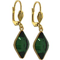 Empty Jewelry Earrings Setting for Dreamtime Crystal 4230 19 x 12 mm. Pair.
