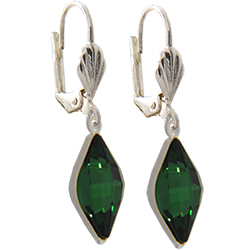 Empty Jewelry Earrings Setting for Dreamtime Crystal 4230 14 x 9 mm. Pair.