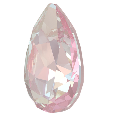 Swarovski 4320 Pear Shaped Fancy Stone Crystal Dusty Pink DeLite 14x10mm