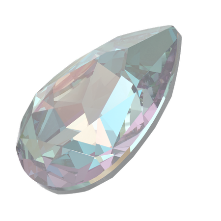 Swarovski 4320 Pear Shaped Fancy Stone Crystal Serene Gray DeLite 18x13mm