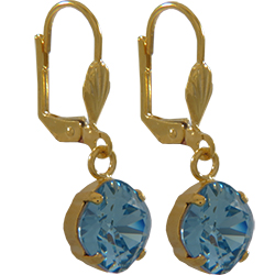 Empty Jewelry Earrings Setting for Dreamtime Crystal 4470 10 mm. Pair.