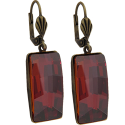 Empty Jewelry Earrings Setting for Dreamtime Crystal 4524 23 x 11 mm. Pair.