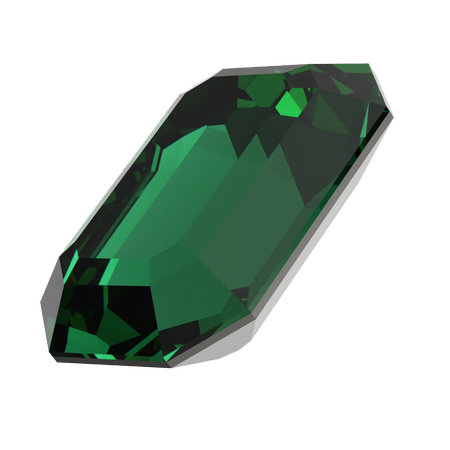 Swarovski 4610 Rectangle Octagon Fancy Stone Majestic Green 18x13mm