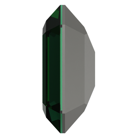 Swarovski 4610 Rectangle Octagon Fancy Stone Majestic Green 18x13mm