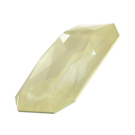 Swarovski 4627 Large Rectangle Octagon Fancy Stone Crystal Soft Yellow Ignite 27x18.5mm