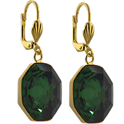Empty Jewelry Earrings Setting for Dreamtime Crystal 4678 14 mm. Pair.
