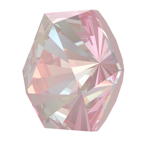 Swarovski 4699 Kaleidoscope Hexagon Fancy Stone Crystal Dusty Pink DeLite 6x6.9mm 