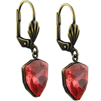 Empty Jewelry Earrings Setting for Dreamtime Crystal 4706 12 mm. Pair.
