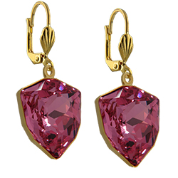 Empty Jewelry Earrings Setting for Dreamtime Crystal 4706 12 mm. Pair.